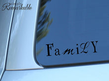Load image into Gallery viewer, Vinyl Decal Sticker for Computer Wall Car Mac MacBook and More - Family - 8 x 2 inches