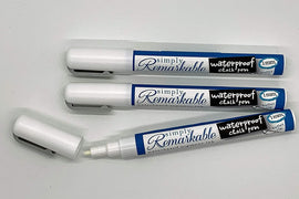 Waterproof Chalk Pen to Write or Draw Custom Labels, Tags and More (Set of 3-1mm, White)