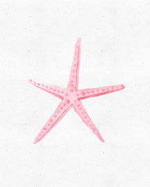 Beautiful Watercolor Ocean Starfish Wall Art Prints (Set of 3) Unframed 8