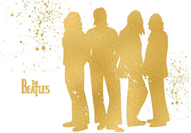 Inspired by The Beatles - Poster Print Photo Quality - Made in USA - John Lennon, Paul McCartney, George Harrison and Ringo Starr -Frame not Included (8x10, Beatles Standing Gold)