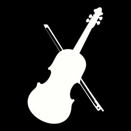 Vinyl Decal Sticker for Computer Wall Car Mac MacBook and More Music Symphony Violin Decal - Size - 5.25 x 4.5 inches