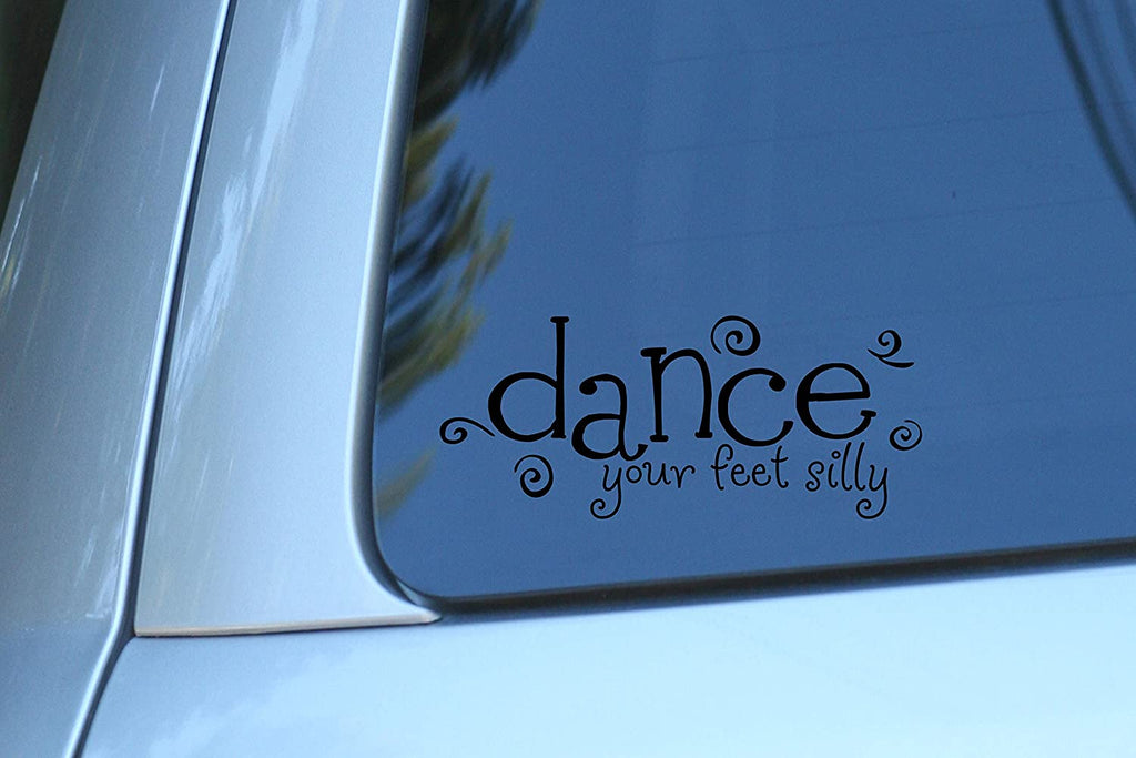 Vinyl Decal Sticker for Computer Wall Car Mac Macbook and More - Dance Your Feet Silly