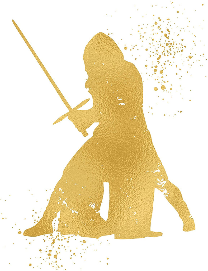 Gold Print - Kylo Ren Inspired by Star Wars - Gold Poster Print Photo Quality - Made in USA - Home Art Print -Frame not Included (8x10, Kylo Ren)