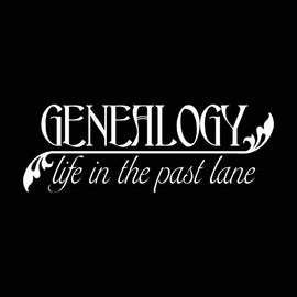 Vinyl Decal Sticker for Computer Wall Car Mac MacBook and More - Genealogy - Life in The Past Lane