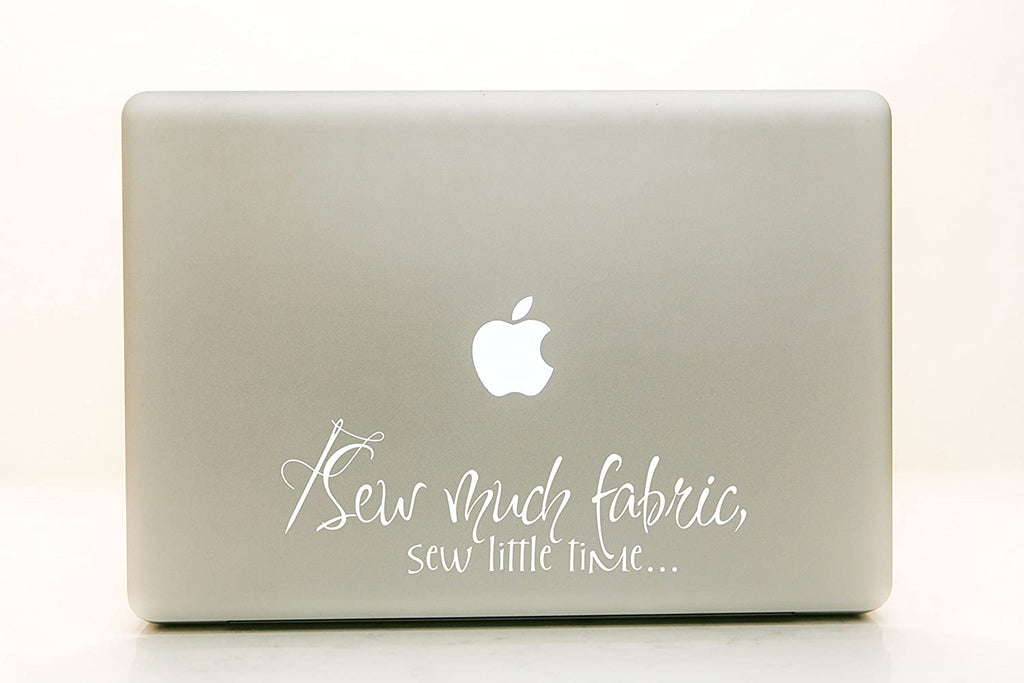 Vinyl Decal Sticker for Computer Wall Car Mac Macbook and More - Sew Much Fabric, sew Little TimeÉ