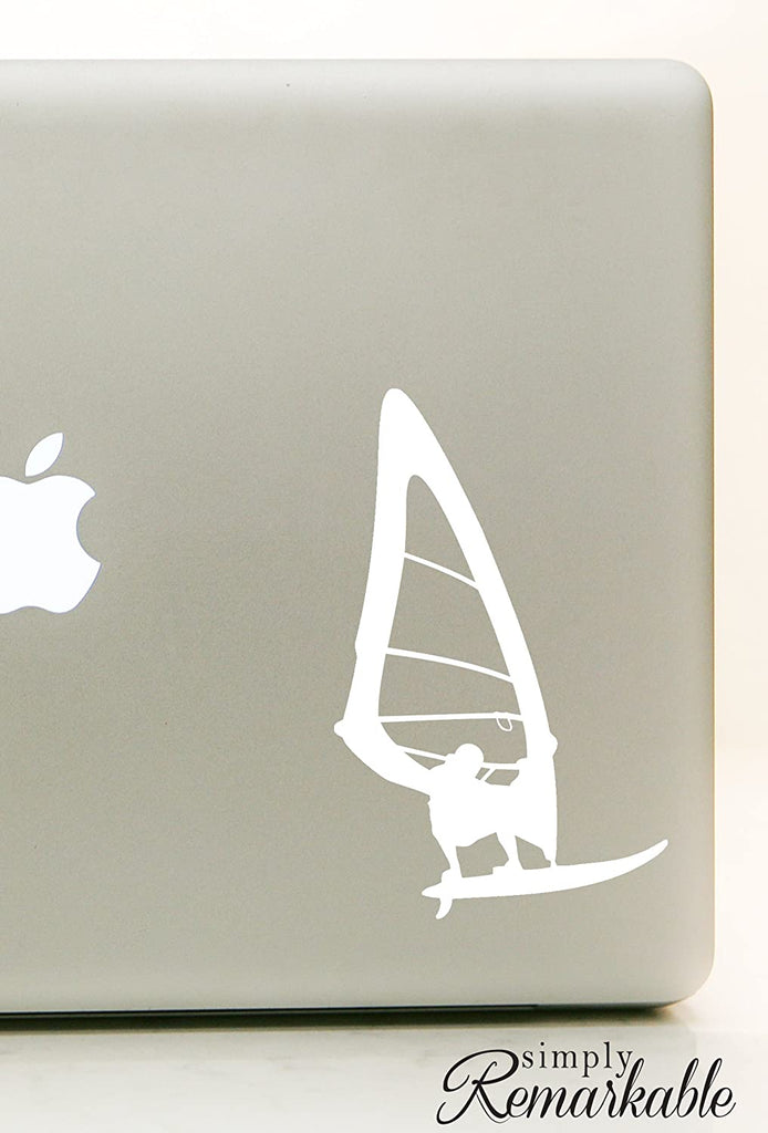 Vinyl Decal Sticker for Computer Wall Car Mac MacBook and More Sports Windsurfing Decal - Size - 5.3 x 3.2 inches