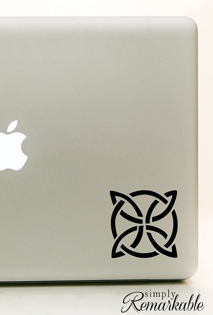 Vinyl Decal Sticker for Computer Wall Car Mac MacBook and More Celtic Knot - Size 4.2 x 4.2 inches