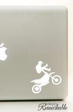 Load image into Gallery viewer, Vinyl Decal Sticker for Computer Wall Car Mac MacBook and More Motorcycle Sticker Motorcross - Size 5.2 x 5 inches