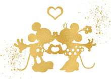 Load image into Gallery viewer, Set of 3 8&quot; x 10&quot; Prints Inspired by Mickey and Minnie Mouse - Gold Poster - Disney Inspired - Home Art -Frame not Included (8x10, 3 Pack Mickey &amp; Minnie)