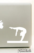 Load image into Gallery viewer, Vinyl Decal Sticker for Computer Wall Car Mac MacBook and More Sports Sticker Gymnast Decal Gymnastics - Size 5.2 x 4 inches
