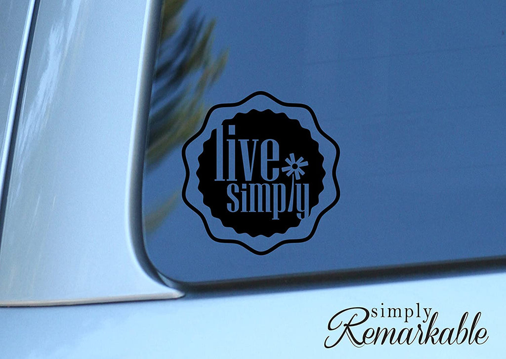 Vinyl Decal Sticker for Computer Wall Car Mac Macbook and More - Live Simply