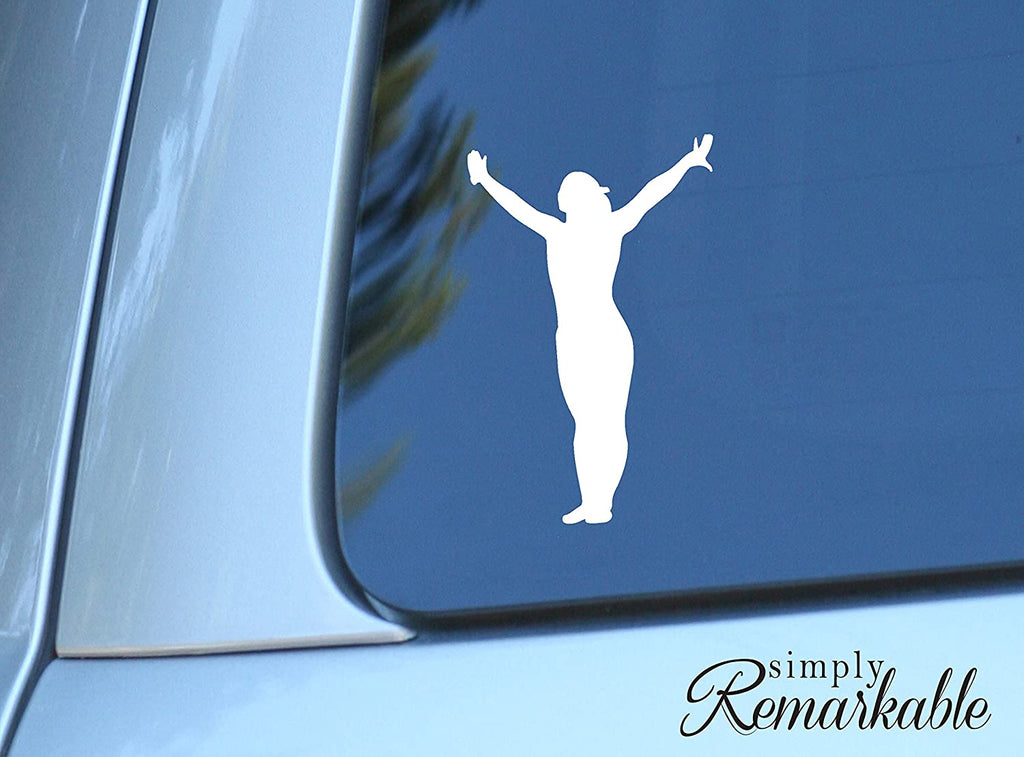 Vinyl Decal Sticker for Computer Wall Car Mac MacBook and More Sports Sticker Gymnast Decal Gymnastics - Size 5.2 x 3.3 inches