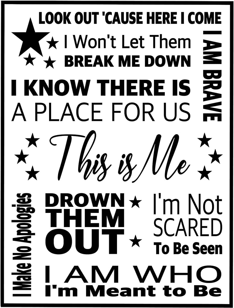 The Greatest Showman Inspired Artistic Poster Prints Gifts (11x14, Black and White Set 1)