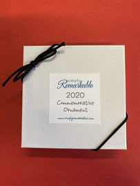 2020 Masked Pandemic Humor Survive Ornament Christmas Tree Decor Porcelaine Tile