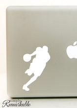 Load image into Gallery viewer, Vinyl Decal Sticker for Computer Wall Car Mac MacBook and More Sports Sticker Basketball Player Decal Size 8 x 4.9 inches