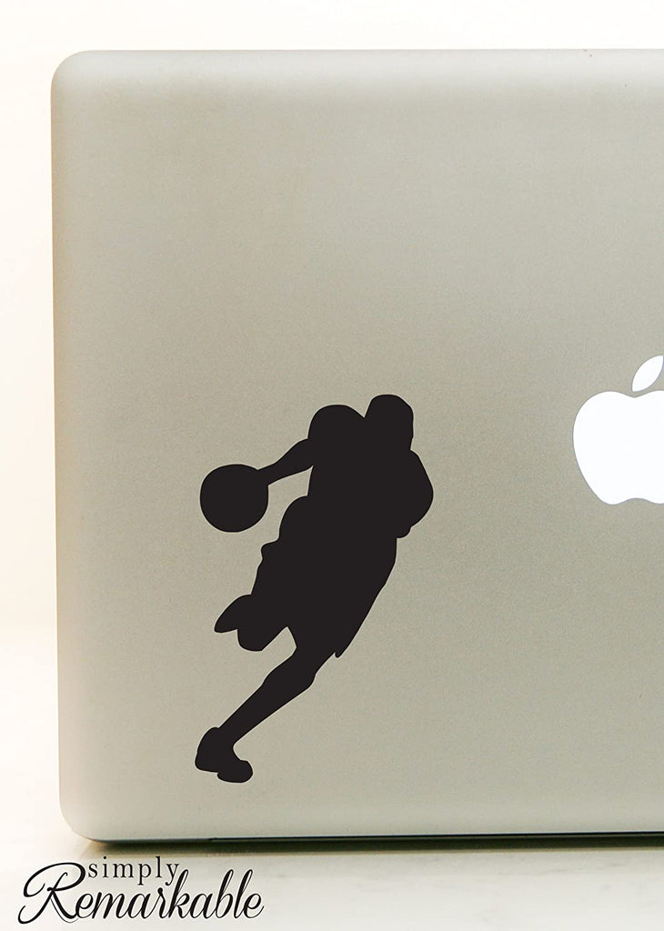 Vinyl Decal Sticker for Computer Wall Car Mac MacBook and More Sports Sticker Basketball Player Decal Size 8 x 4.9 inches