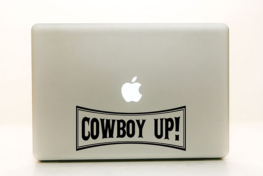 Vinyl Decal Sticker for Computer Wall Car Mac Macbook and More - Cowboy Up