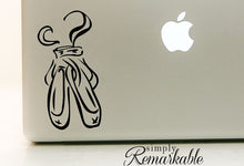 Load image into Gallery viewer, Vinyl Decal Sticker for Computer Wall Car Mac Macbook and More - Ballet Shoes Dancing Decal