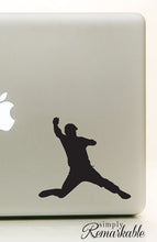 Load image into Gallery viewer, Vinyl Decal Sticker for Computer Wall Car Mac MacBook and More Sports Sticker Baseball Player Decal Size 5.2 x 6 inches
