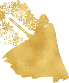 Gold Print - Darth Vader Inspired by Star Wars - Gold Poster Print Photo Quality - Made in USA - Home Art Print -Frame not Included (8x10, Darth Vader)