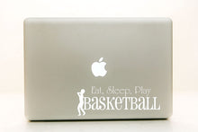 Load image into Gallery viewer, Vinyl Decal Sticker for Computer Wall Car Mac Macbook and More - Eat, Sleep, Play Basketball