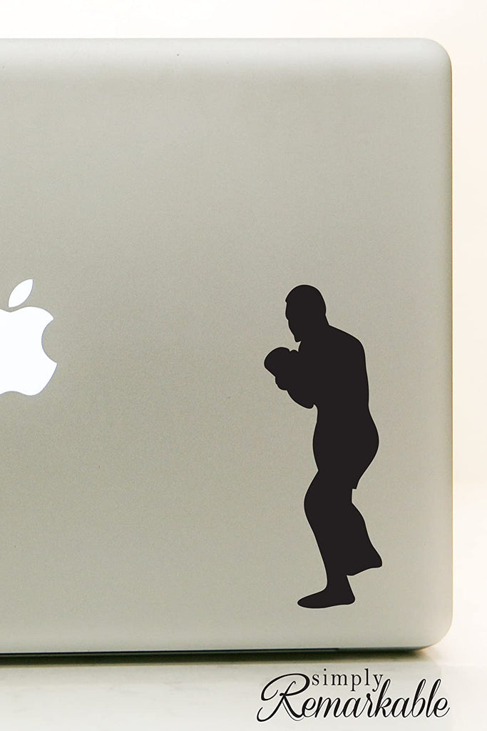 Vinyl Decal Sticker for Computer Wall Car Mac MacBook and More Boxer Sticker Boxing Decal - Size 7 x 2.5 inches