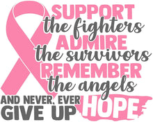 Load image into Gallery viewer, Breast Cancer Awareness - Set of 3 Wall Art Prints - Unframed - 8&quot;x10&quot; Poster Prints for Survivors, Families, Heroes, Angels, (Pink - Breast Cancer)