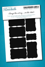 Reusable Chalk Labels - 12 Fancy Rectangle Shape 3.2