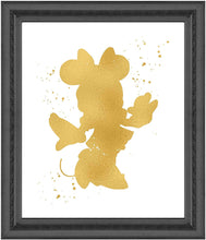 Load image into Gallery viewer, Minnie Mouse Inspired - Poster Print Photo Quality - Made in USA - Disney Inspired - Home Art Print - Frame not Included (8x10, Gold)