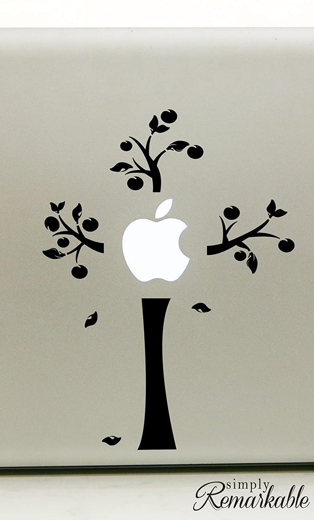 Vinyl Decal Sticker for Computer Wall Car Mac Macbook and More - Apple Tree