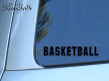 Load image into Gallery viewer, Vinyl Decal Sticker for Computer Wall Car Mac MacBook and More - Basketball - 8 x 1.5 inches