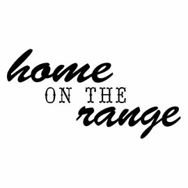 Vinyl Decal Sticker for Computer Wall Car Mac MacBook and More - Home on The Range - 7 x 3.6 inches