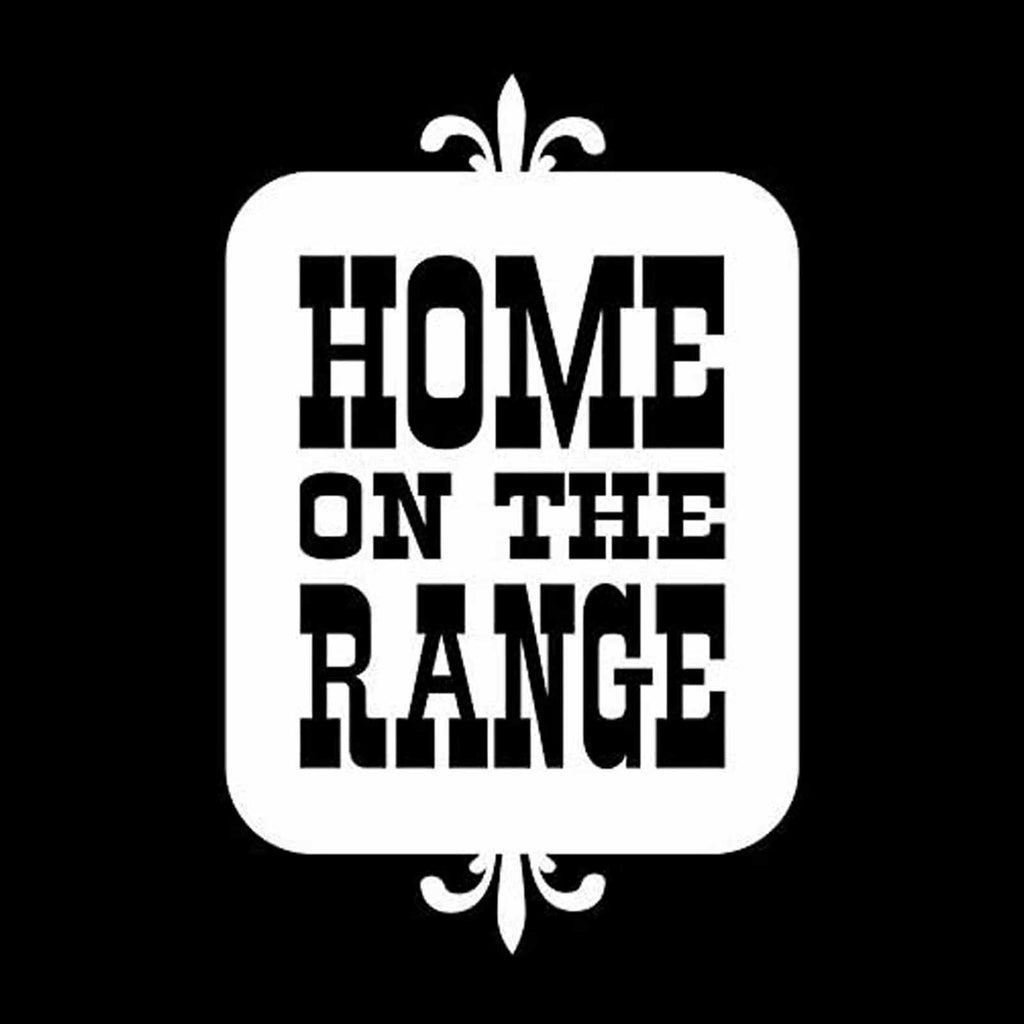 Vinyl Decal Sticker for Computer Wall Car Mac MacBook and More - Home on The Range - 5.2 x 3.4 inches