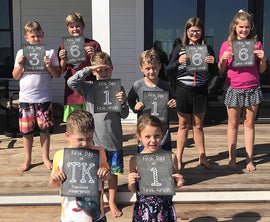 First Day of School Print, 2nd Grade Reusable Chalkboard Photo Prop for Kids Back to School Sign for Photos, Frame Not Included (8x10, 2nd Grade - Style 1)