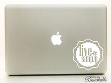 Load image into Gallery viewer, Vinyl Decal Sticker for Computer Wall Car Mac Macbook and More - Live Simply