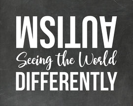 Set of 3 Chalkboard Autism Prints - Autism Poster Print Autistic Spectrum Motivational Decor Autism Awareness (8x10, Set of 3)