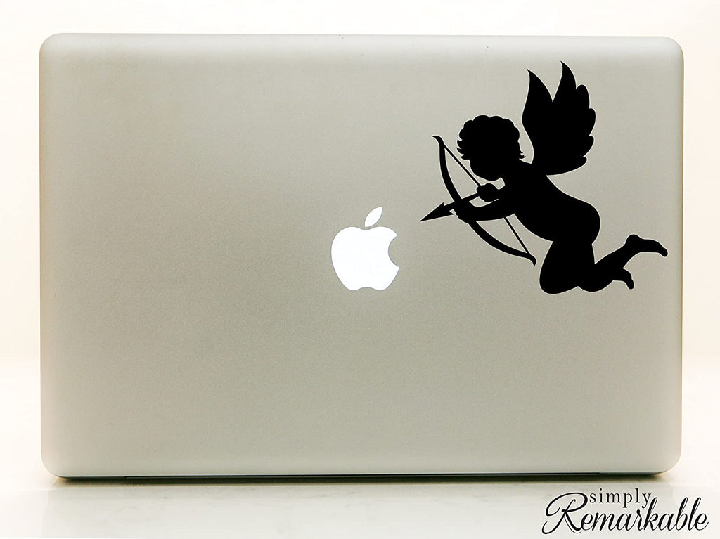 Vinyl Decal Sticker for Computer Wall Car Mac MacBook and More - Cupid Decal - Valentines, Love, Wedding