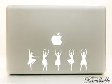 Load image into Gallery viewer, Vinyl Decal Sticker for Computer Wall Car Mac MacBook and More - Ballet Dancer Silhouette Decal