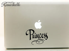 Load image into Gallery viewer, Vinyl Decal Sticker for Computer Wall Car Mac MacBook and More - Princess - 5.2 x 3.7 inches