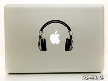 Load image into Gallery viewer, Vinyl Decal Sticker for Computer Wall Car Mac MacBook and More Music Beats Headphone Decal - Size 5.2 x 4.7 inches