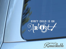 Load image into Gallery viewer, Vinyl Decal Sticker for Computer Wall Car Mac MacBook and More Picasso Quote: Every Child is an Artist Size 7 x 3 inches