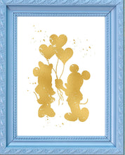 Load image into Gallery viewer, Inspired by Mickey and Minnie Mouse Love and Friendship - Poster Print Photo Quality - Made in USA - Disney Inspired - Home Art Print -Frame not Included (11x14, Balloons)