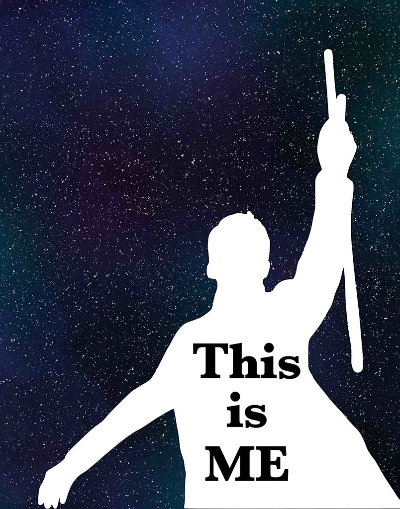 The Greatest Showman Inspired Artistic Poster Prints Gifts (8x10, Blue Star This is Me)