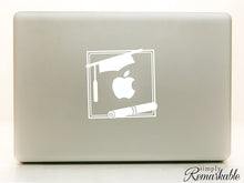 Load image into Gallery viewer, Vinyl Decal Sticker for Computer Wall Car Mac Macbook and More - Graduate Frame Decal