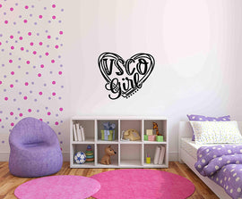 VSCO Girl Heart Decal Large Black Wall Sticker for Girls who Like scrunchies, Water Bottles, Turtles, Metal Straws, Tea and sksksk 18