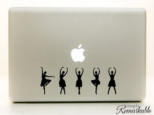 Load image into Gallery viewer, Vinyl Decal Sticker for Computer Wall Car Mac MacBook and More - Ballet Dancer Silhouette Decal