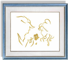 Load image into Gallery viewer, Gold Print Inspired by Beauty and The Beast - Made in USA - Disney Inspired - Home Art Print -Frame not Included (8x10, BBTrace)