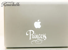 Load image into Gallery viewer, Vinyl Decal Sticker for Computer Wall Car Mac MacBook and More - Princess - 5.2 x 3.7 inches