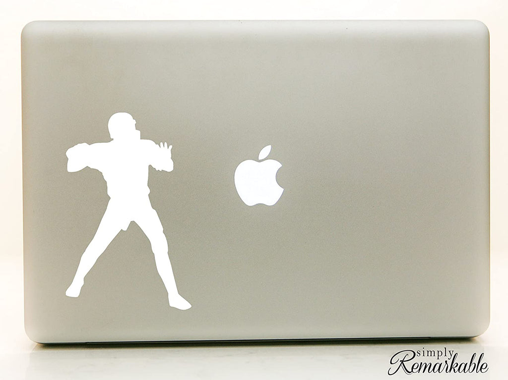 Vinyl Decal Sticker for Computer Wall Car Mac MacBook and More Sports Sticker Football Decal Size 7 x 4.5 inches