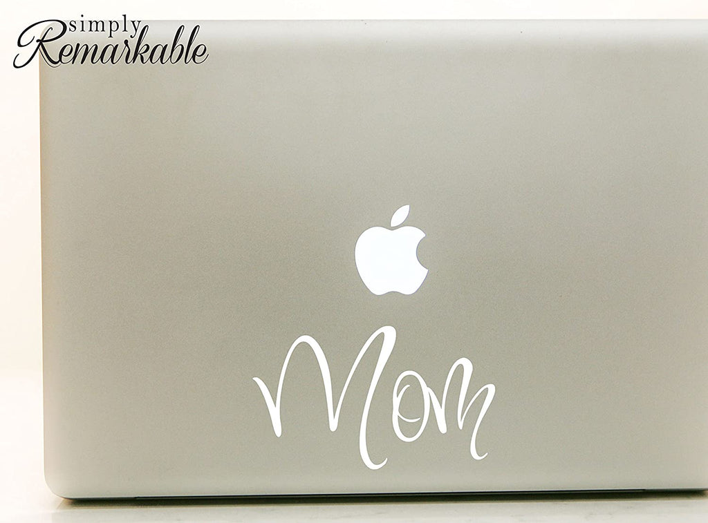 Vinyl Decal Sticker for Computer Wall Car Mac MacBook and More - Mom - 5.2 x 3 inches